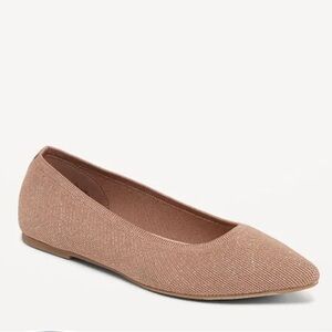 NEW…Old Navy Soft-Knit Pointed-Toe Ballet Flats